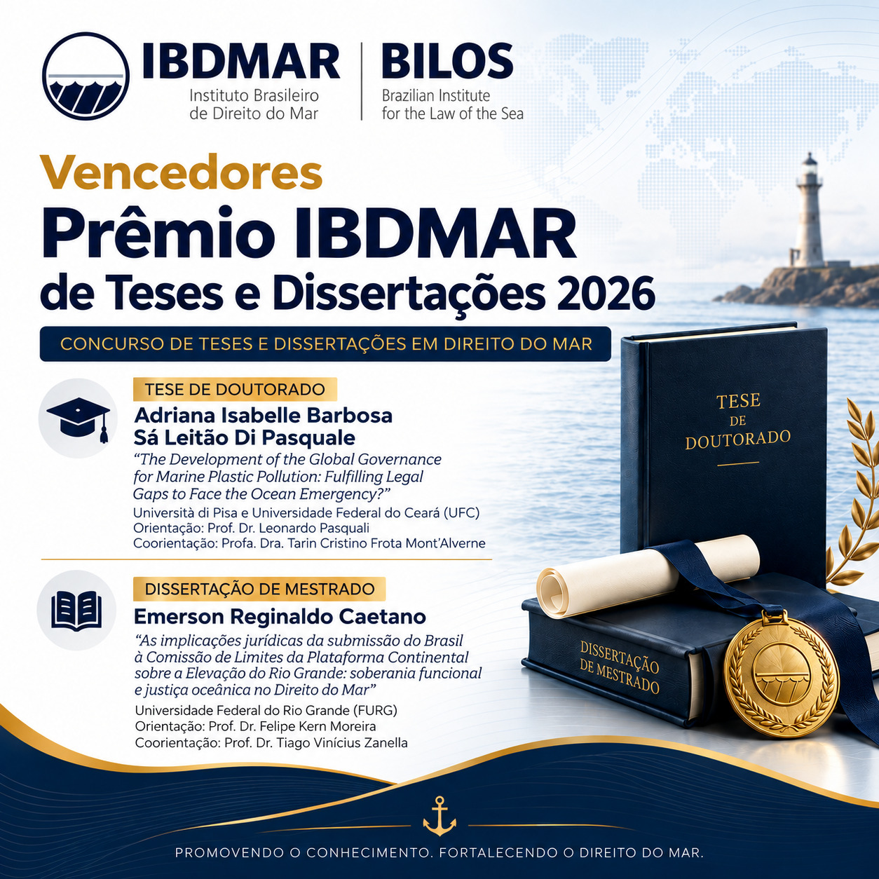 IBDMAR anuncia vencedores do Prêmio de Tese e Dissertação 2026